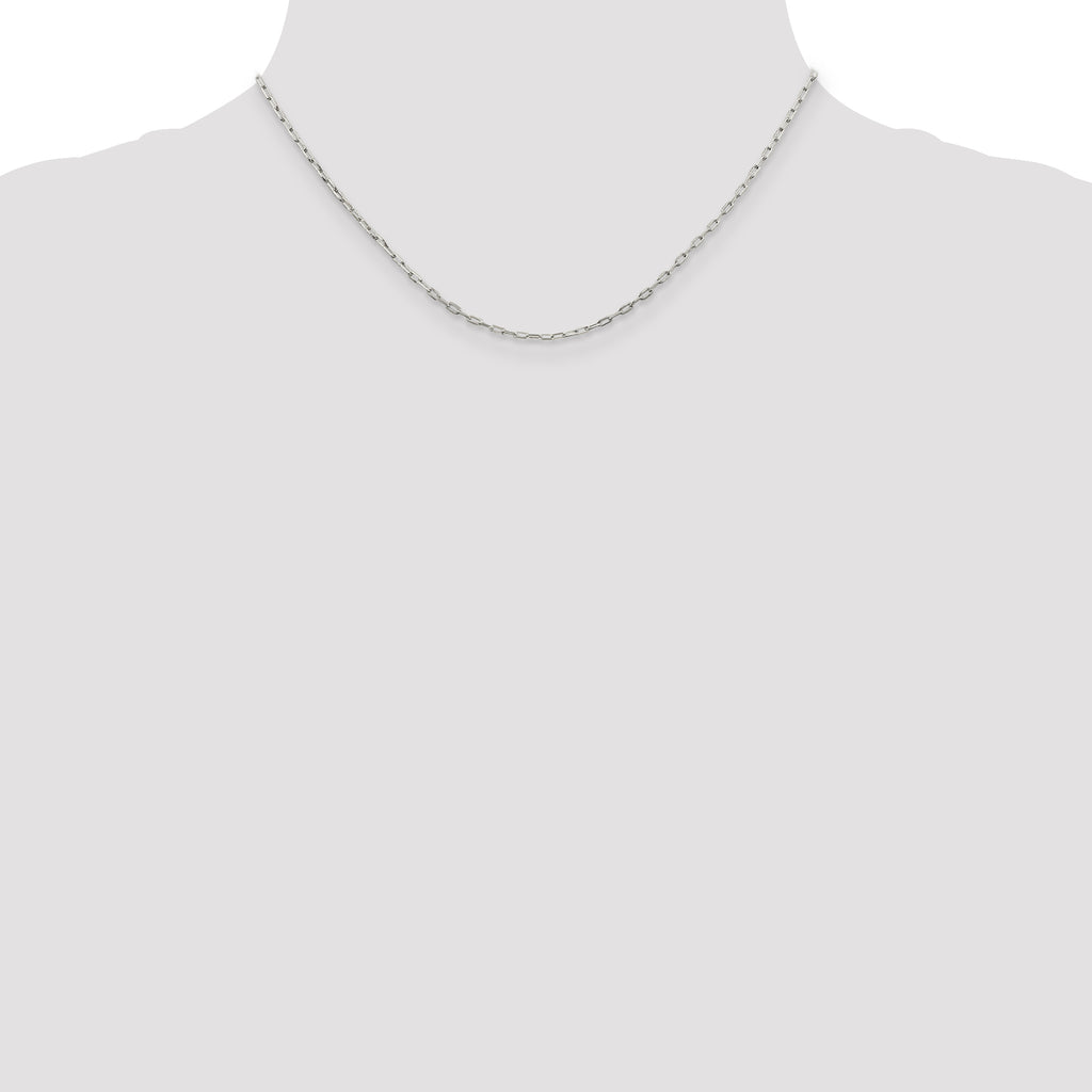 Sterling Silver 1.75mm Elongated Open Link Chain