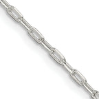 Sterling Silver 1.75mm Elongated Open Link Chain