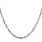 Sterling Silver 3.6mm Round Box Chain