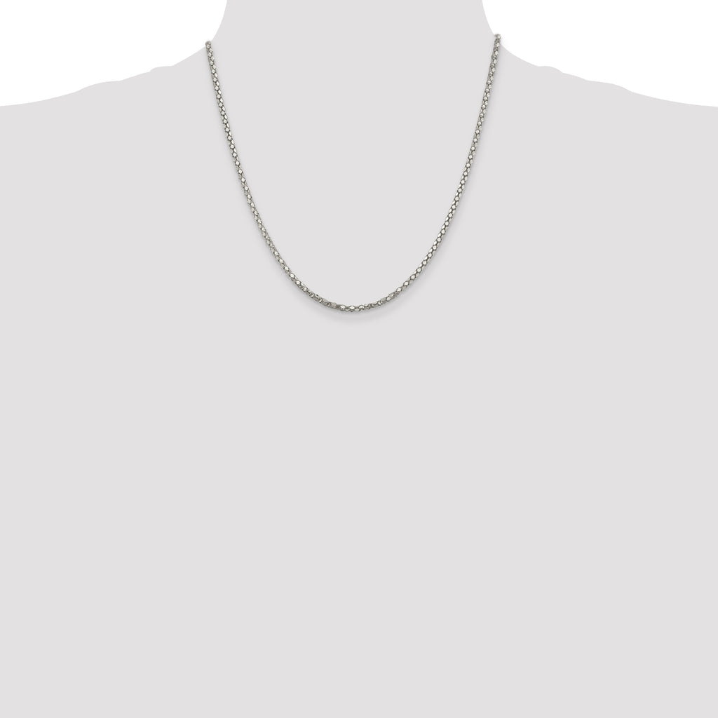 Sterling Silver 2.5mm Popcorn Chain