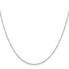 Sterling Silver 1.25mm Rolo with Beads Chain