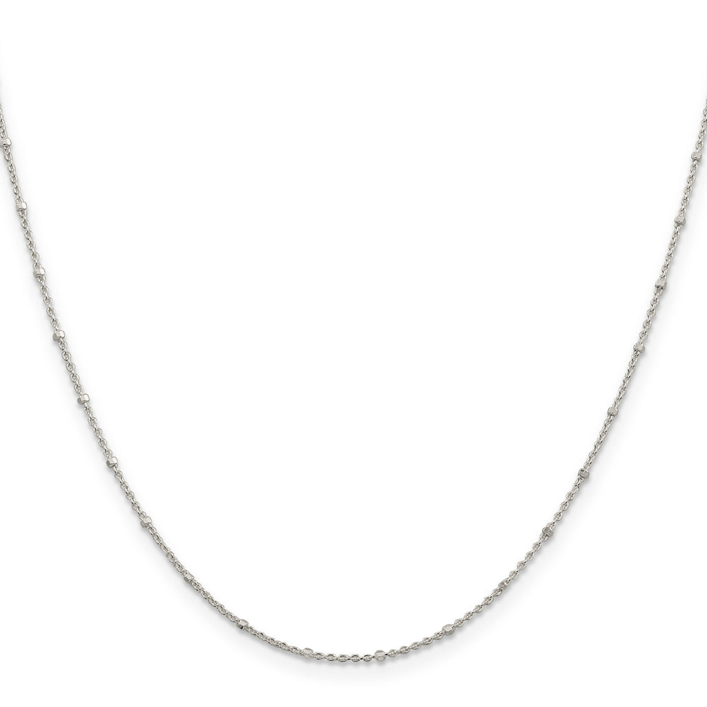Sterling Silver Rolo Chain Necklace 1.25mm