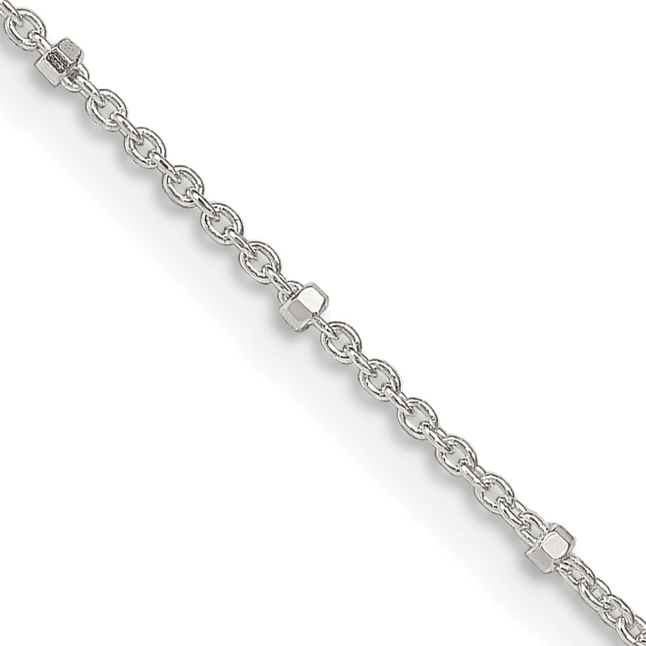 Sterling Silver Rolo Chain Necklace 1.25mm