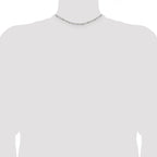 Sterling Silver 2.5mm Singapore With  Beads Chain