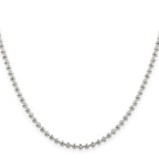 Sterling Silver 3mm Fancy Beaded Chain