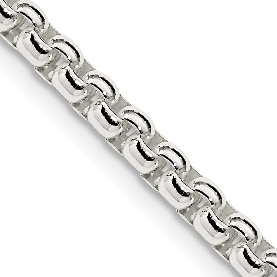 Sterling Silver Box Chain Necklace 3.6mm