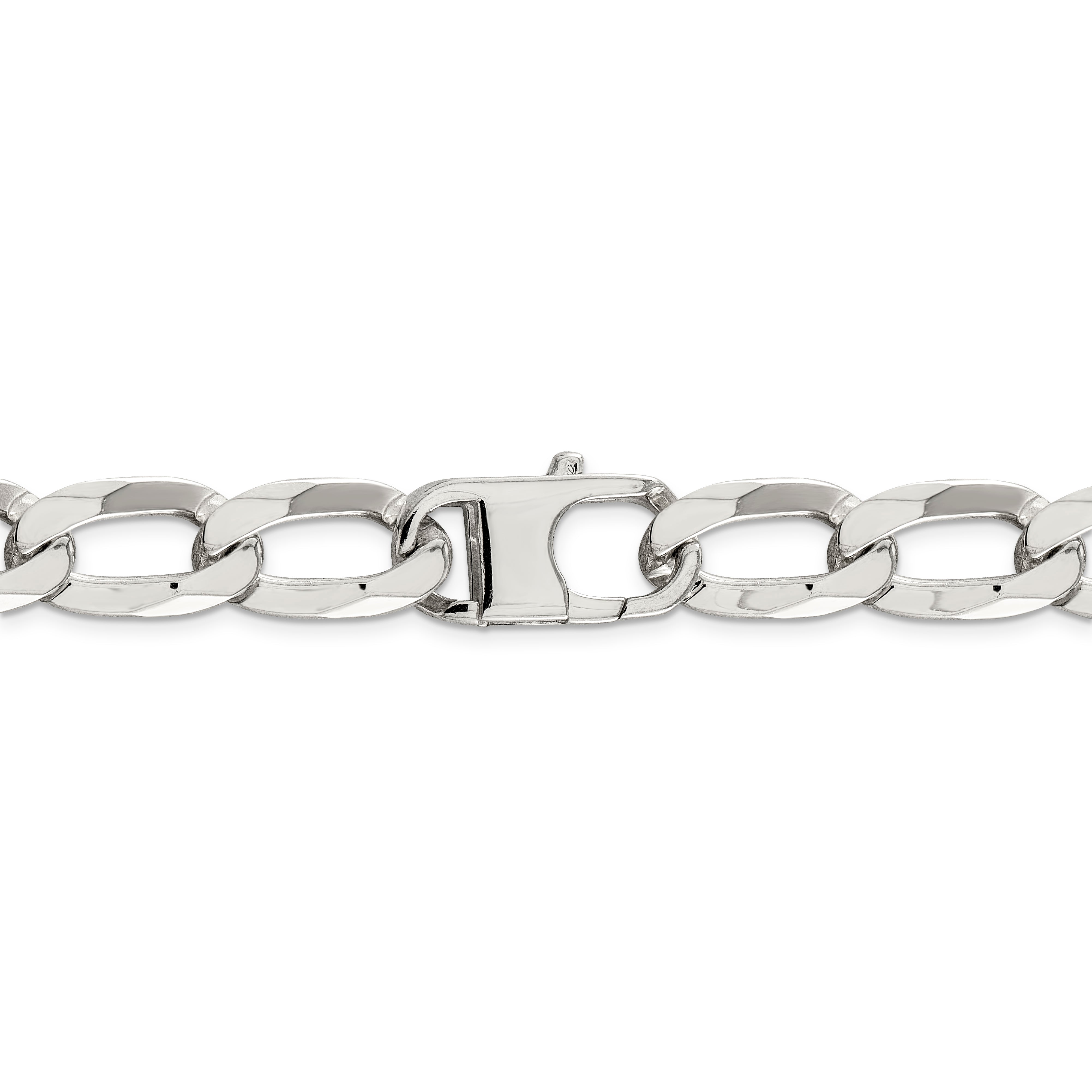 Sterling Silver 12.35mm Elongated Open Link Chain