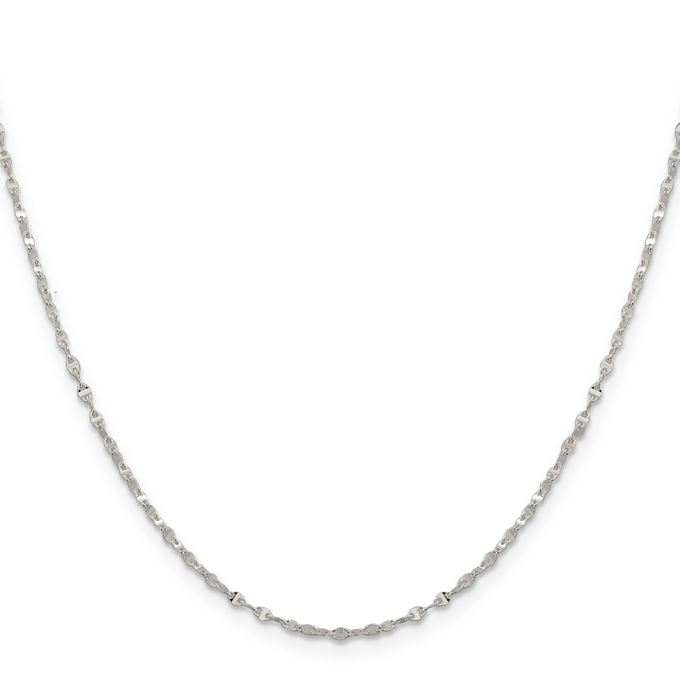 Fancy Wave Flat Link Chain in Sterling Silver, 1.75mm Secondary image