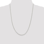 Sterling Silver 2.25mm Fancy Wave Flat Link Chain