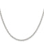 Sterling Silver 2.75mm Oval Fancy Rolo Chain