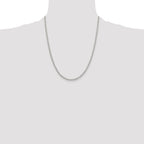 Sterling Silver 2.75mm Oval Fancy Rolo Chain