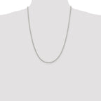 Sterling Silver 2.75mm Oval Fancy Rolo Chain