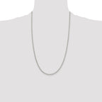 Sterling Silver 2.75mm Oval Fancy Rolo Chain