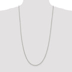 Sterling Silver 2.75mm Oval Fancy Rolo Chain