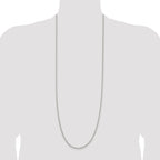 Sterling Silver 2.75mm Oval Fancy Rolo Chain