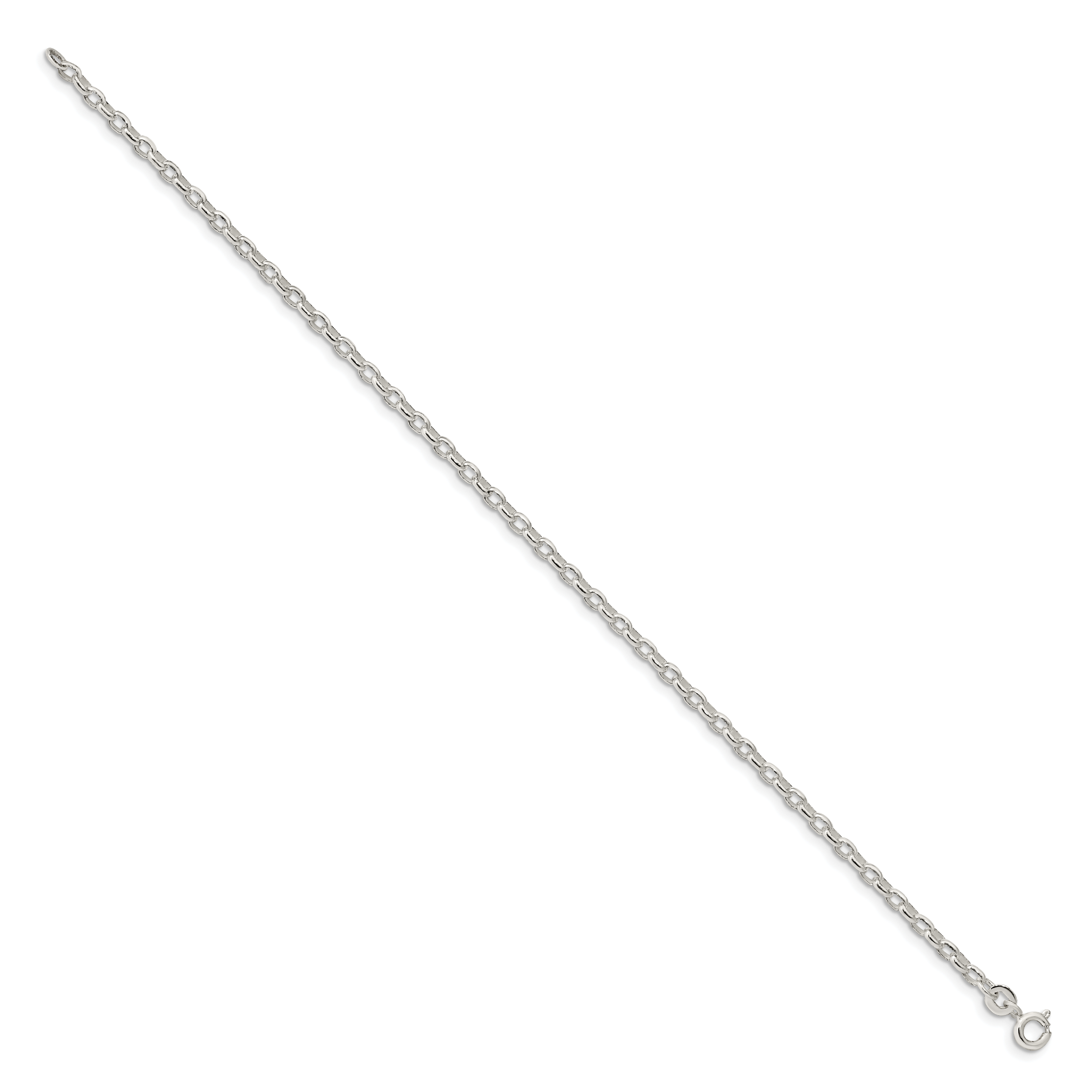 Sterling Silver Rolo Chain Bracelet 2.75mm
