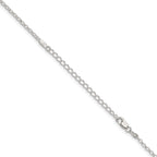 Sterling Silver 2mm Rolo Chain With Extension ext.