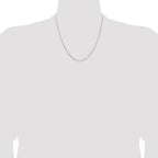 Sterling Silver Rhodium-plated 2mm Rolo Chain