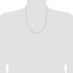 Sterling Silver Rhodium-plated 2mm Rolo Chain