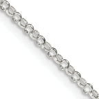 Sterling Silver 2mm Rolo Chain Anklet
