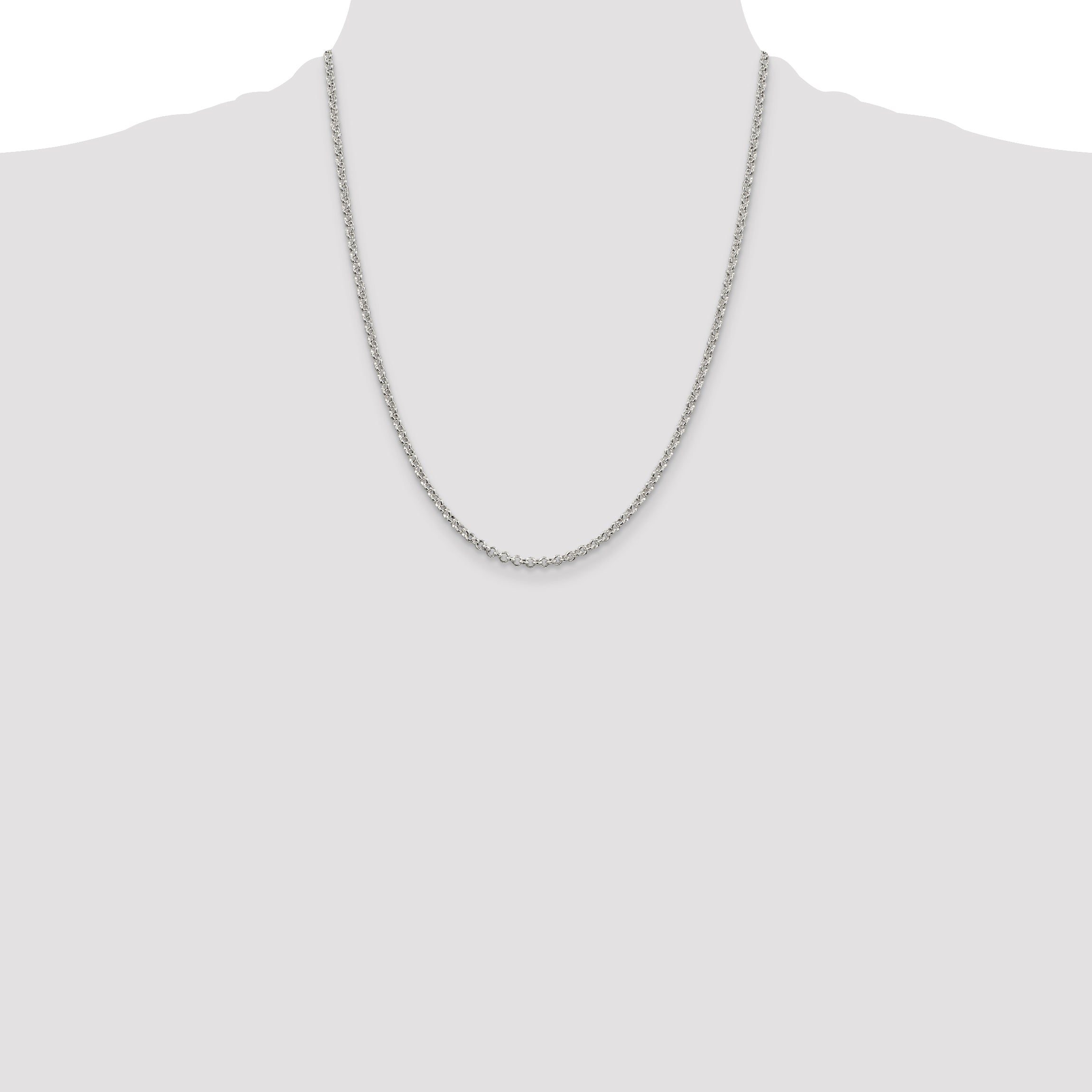 Sterling Silver 2.8mm Rolo Chain