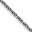 Sterling Silver Ruthenium-plated 1.7mm Twisted Tight Wheat Chain
