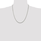 Sterling Silver 2.5mm Flat Rope Chain
