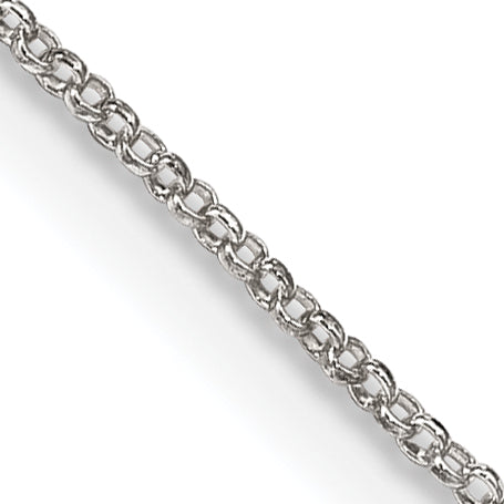 Sterling Silver Rolo Chain Necklace 1.1mm
