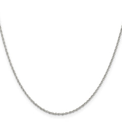 Sterling Silver 1.6mm Loose Rope Chain With 2in ext.