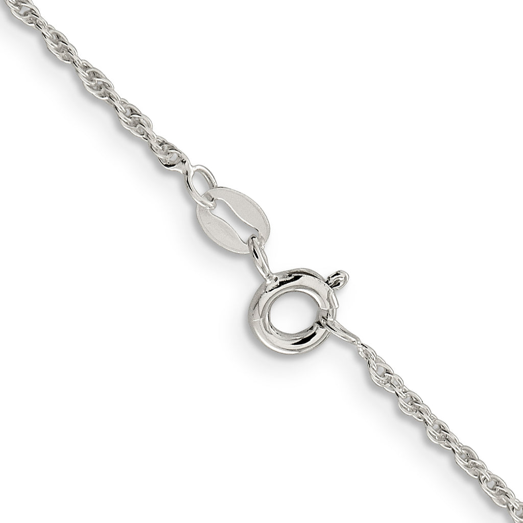 Sterling Silver Rope Chain Necklace 1.6mm