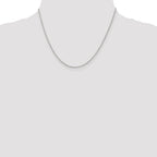 Sterling Silver 1.6mm Loose Rope Chain With Extension ext.