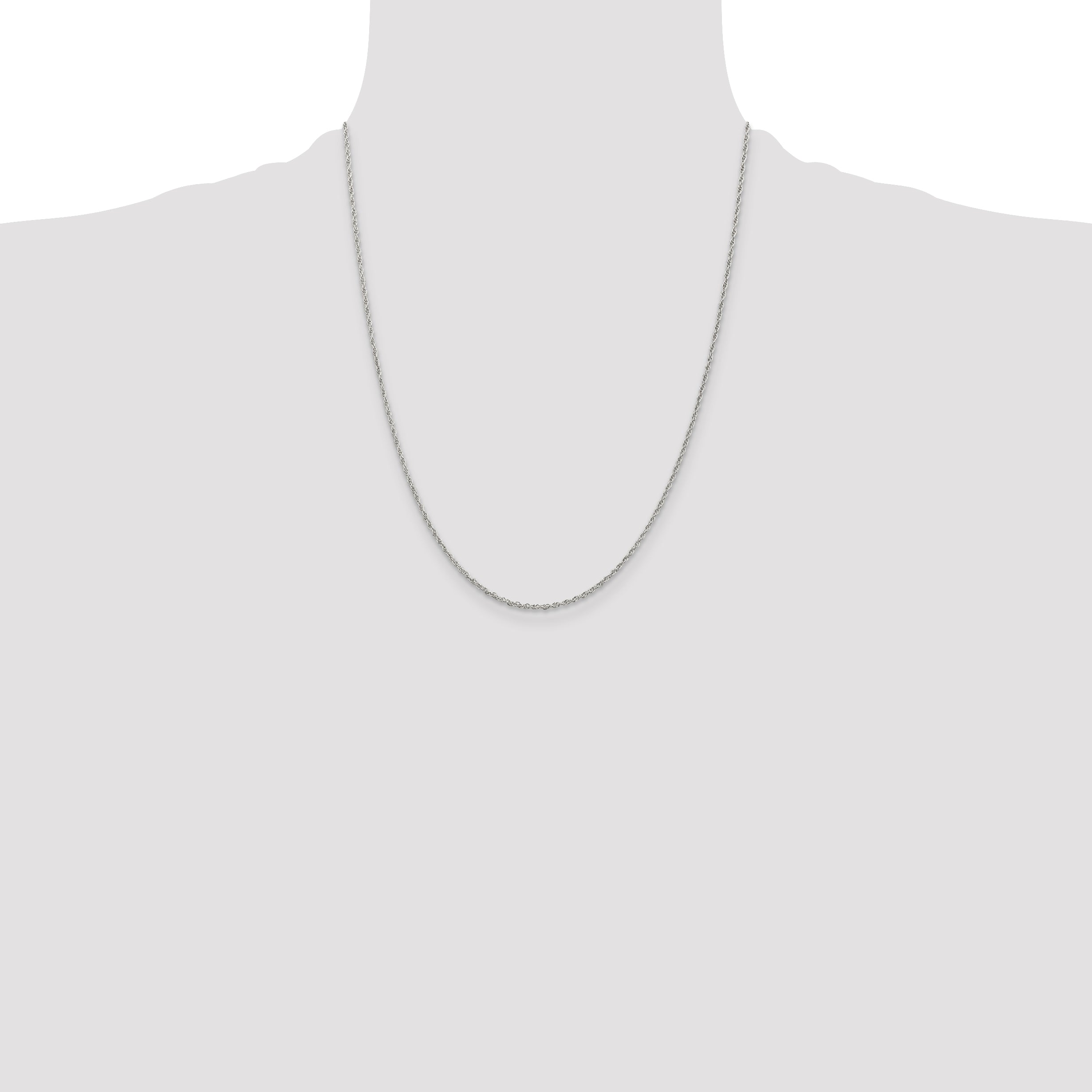 Sterling Silver 1.6mm Loose Rope Chain