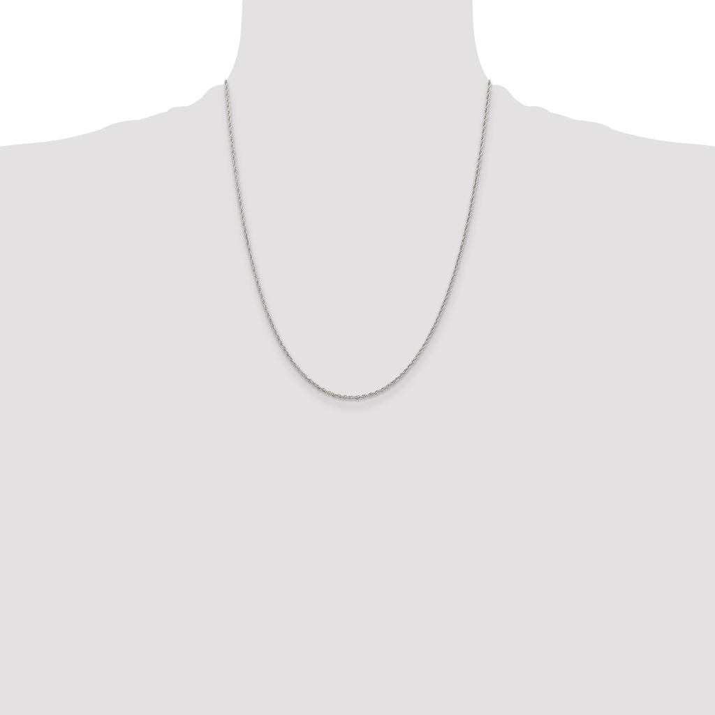 Sterling Silver 1.6mm Loose Rope Chain