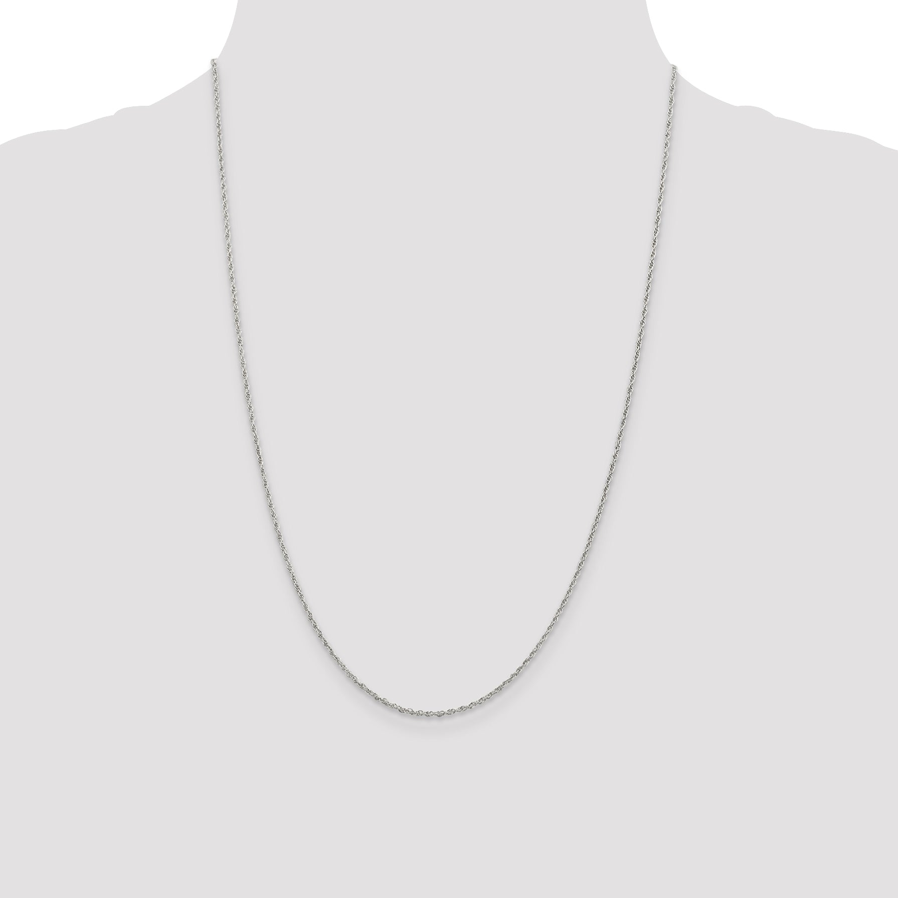 Sterling Silver 1.6mm Loose Rope Chain
