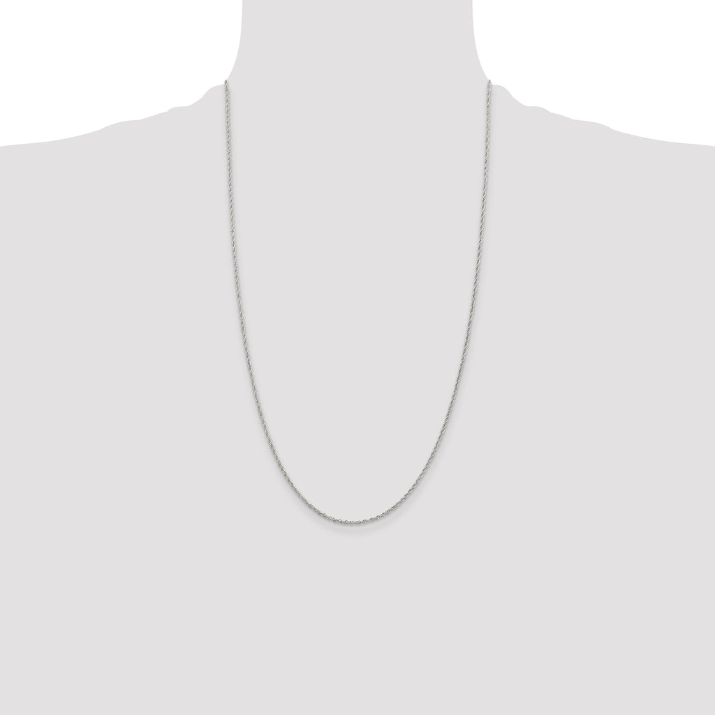 Sterling Silver 1.6mm Loose Rope Chain