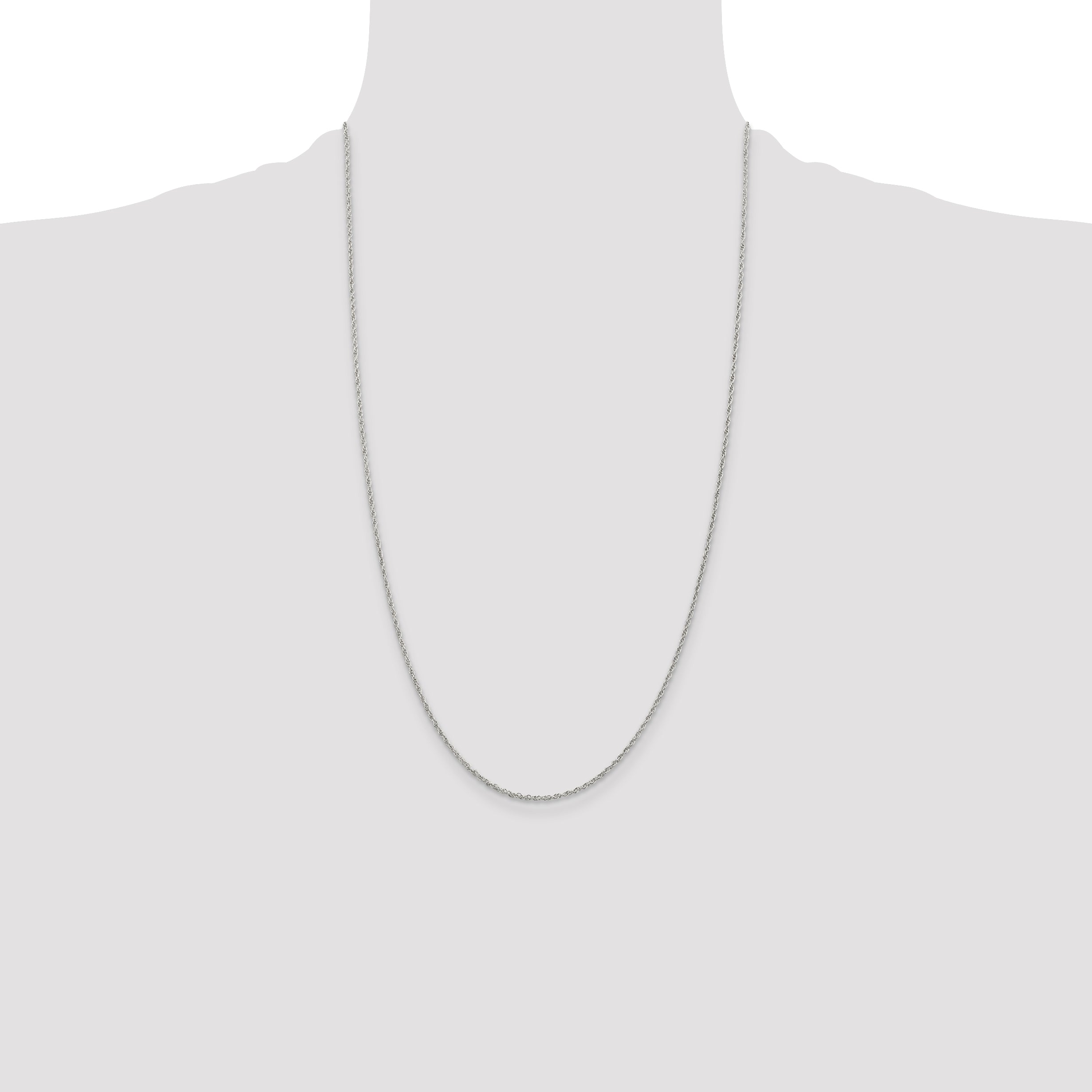 Sterling Silver 1.6mm Loose Rope Chain