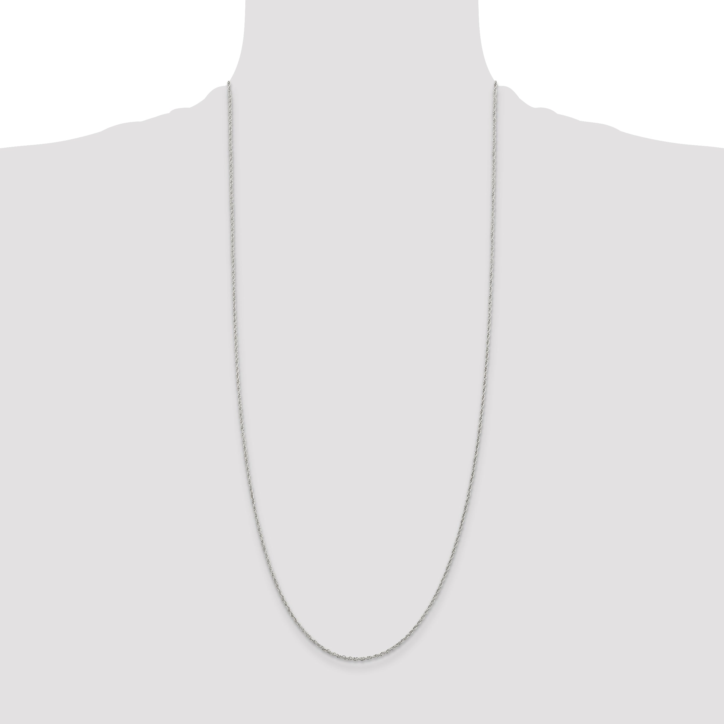 Sterling Silver 1.6mm Loose Rope Chain