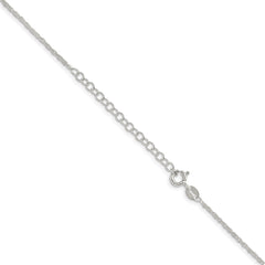 Sterling Silver 1.6mm Loose Rope Chain With 2in ext.