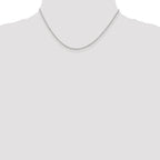 Sterling Silver Rhodium-plated 1.6mm Loose Rope Chain