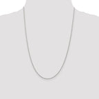 Sterling Silver Rhodium-plated 1.6mm Loose Rope Chain