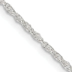Sterling Silver 1.6mm Loose Rope Chain