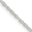 Sterling Silver 1.6mm Loose Rope Chain With Extension ext.