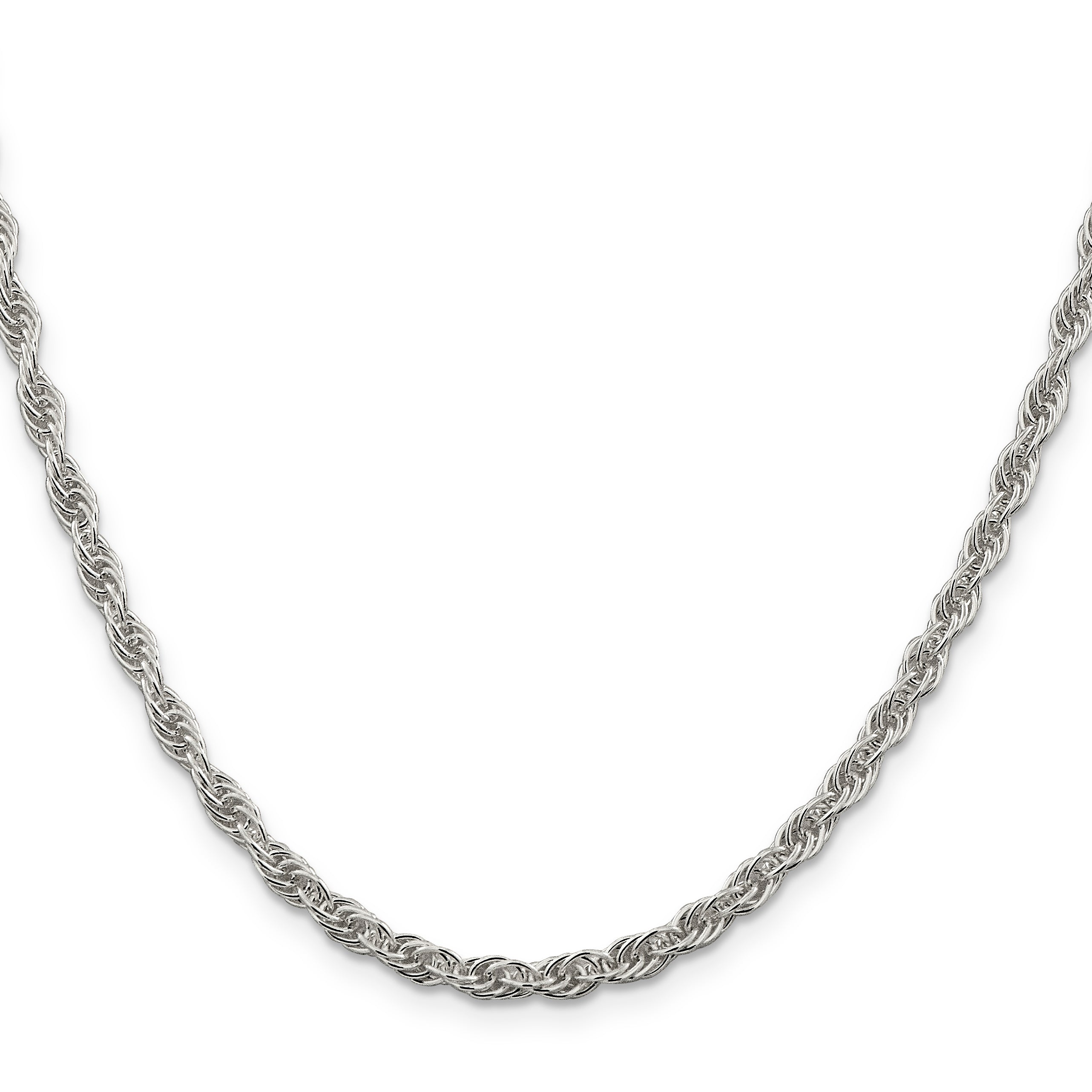 Loose Rope Chain Necklace in Sterling Silver, 3.8mm Secondary image