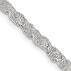 Sterling Silver 3.8mm Loose Rope Chain