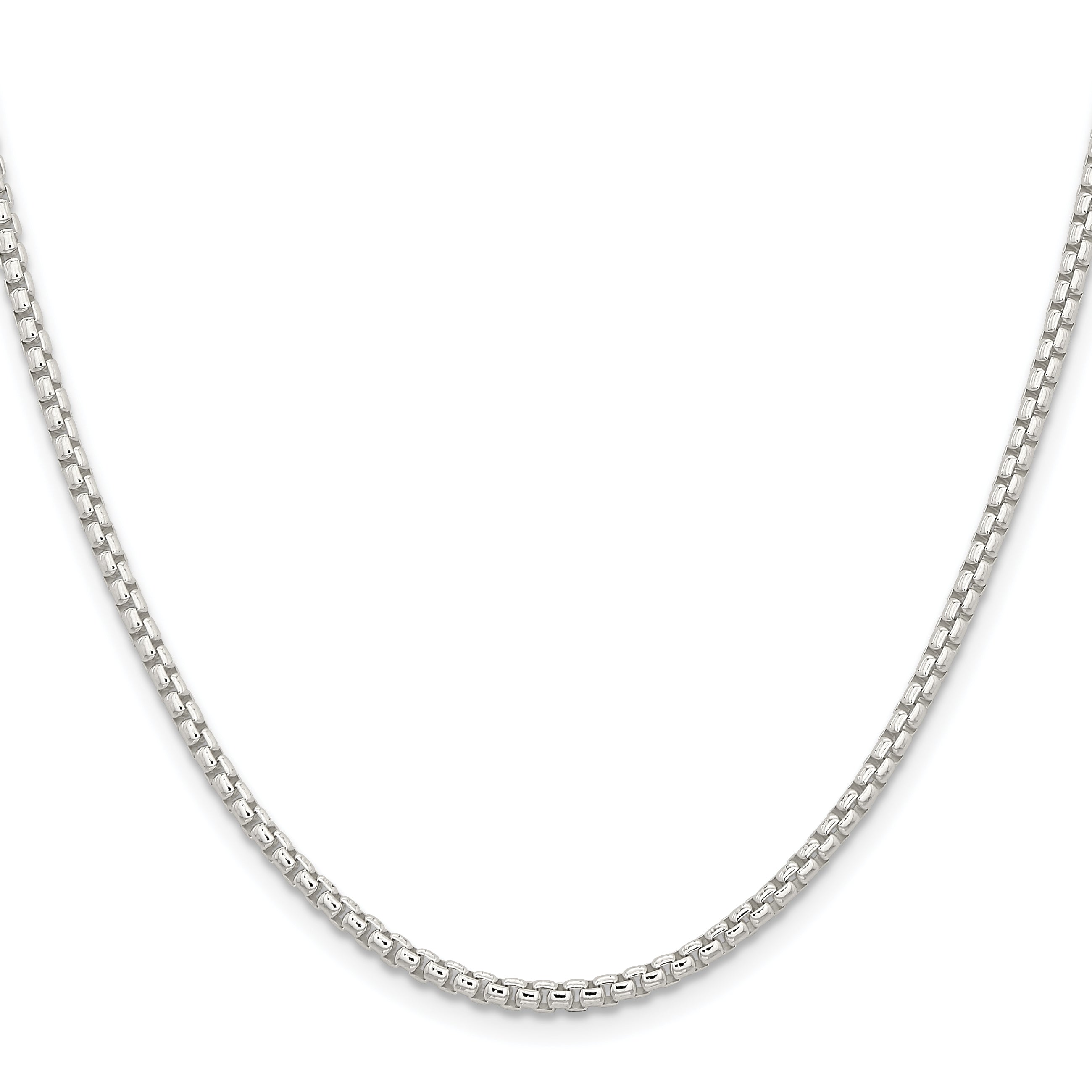 Sterling Silver Box Chain Necklace 2.6mm Secondary image