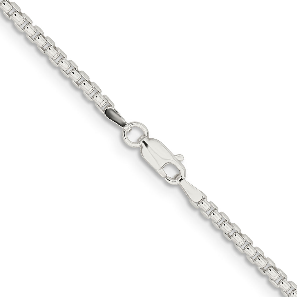 Sterling Silver Box Chain Necklace 2.6mm