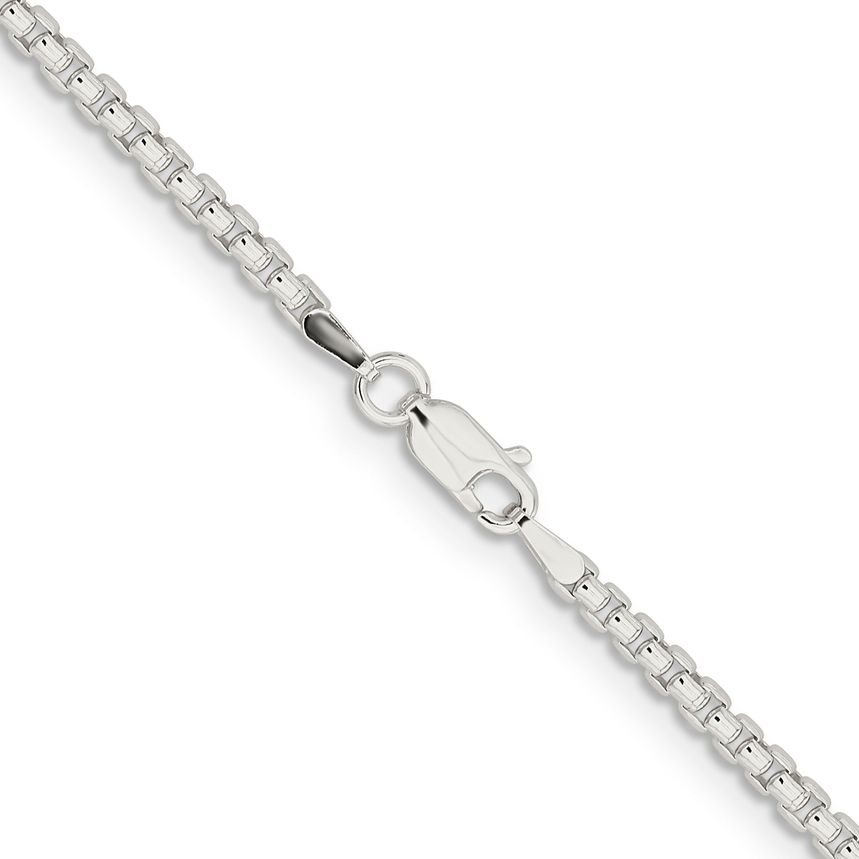 Sterling Silver Box Chain Necklace 2.6mm