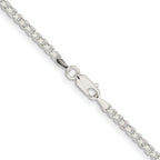 Sterling Silver Rhodium-plated 2.6mm Round Box Chain