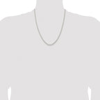 Sterling Silver Rhodium-plated 2.6mm Round Box Chain
