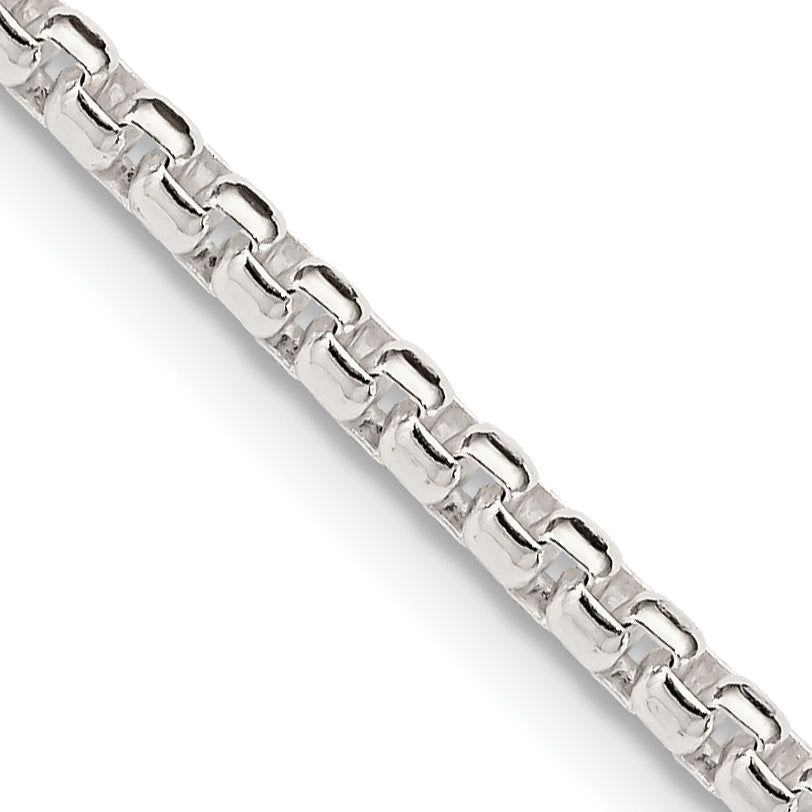 Sterling Silver Box Chain Necklace 2.6mm
